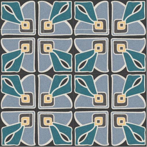 Cement Tile Complex Design Art Nouveau 010 20X20 - Image 3