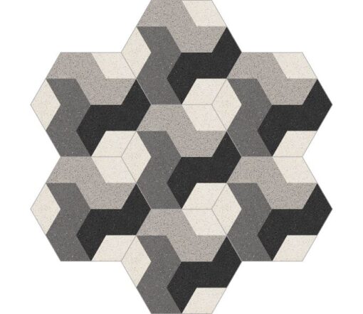 Cement Tile Hexagon Group 20-013 20X23 - Image 2