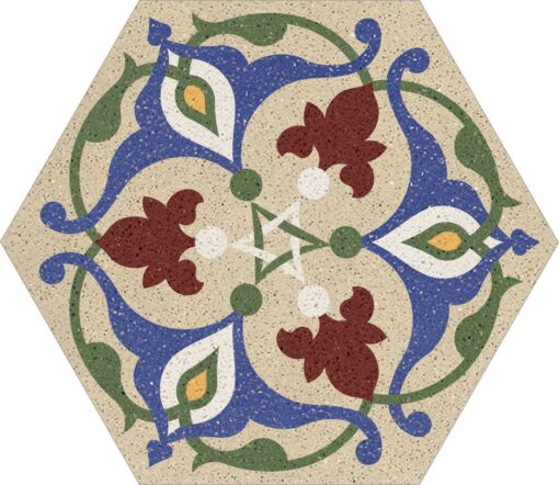 Cement Tile Hexagon Group 30-006 30X34