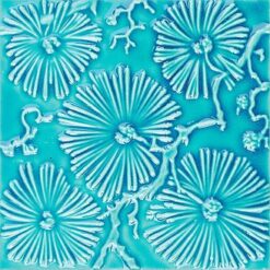 Ceramic Tile Handmade Decor 07 Flower 15X15